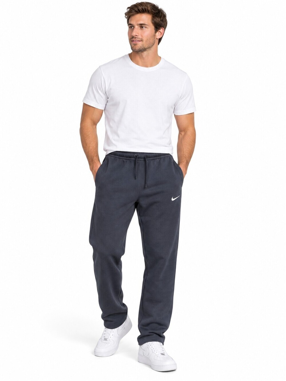 Nike Mens Training Athletic Pants Size Small Sweatpants Gray Activewear NWT